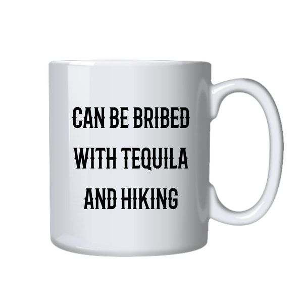 Tequila and Hiking Coffee Mug - Best Novelty Funny Cup Gift Idea for
