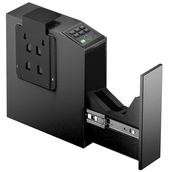 Biometric Handgun Safe With Quick Access Sliding Door &amp; 6 Digit Keypad