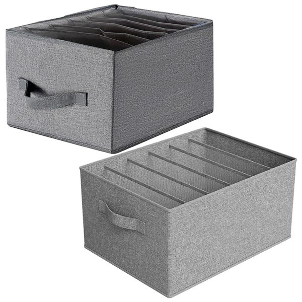 Decor Collapsible Storage Drawer Organisers for Pants, Jeans 2 piece - 36cm