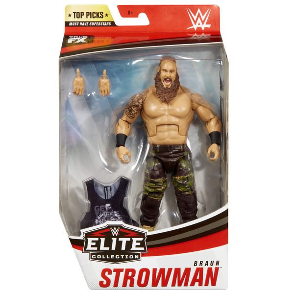 WWE Top Picks Braun Strowman Elite Collection Action Figure with Deluxe Articulation