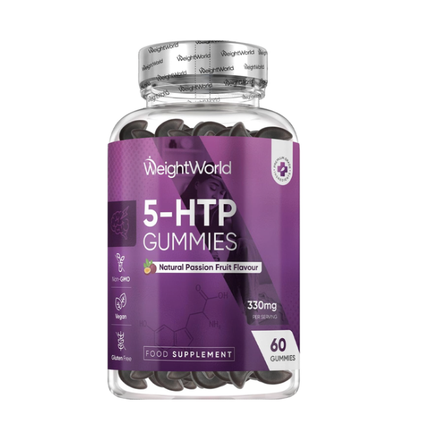 5-HTP Gummies - Natural Mood &amp; Sleep Support | Vegan, Gluten-Free, Fruity