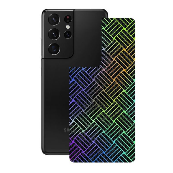 SIXTEEN10 3D Leather Textured Back Skin for Samsung Galaxy S21 Ultra