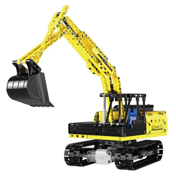Double Eagle Cada Remote Control Tracked Excavator - 544 Pieces
