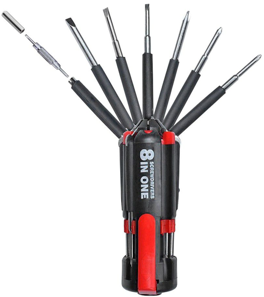 8 in 1 Portable Multi-Screwdriver With LED Torch