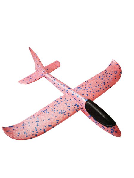 Glider Throw Foam Airplane Large Throwing Foam Plane - Pink