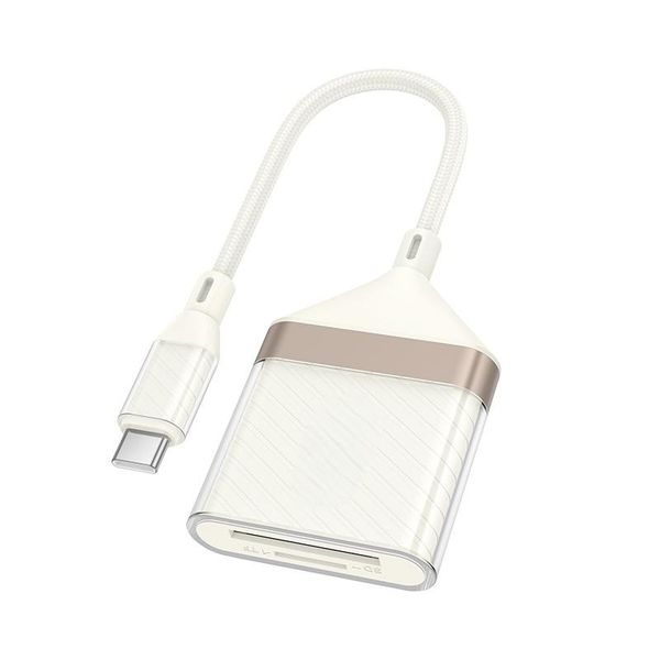 2-In1 USB-C To SD/TF Card Reader High-Speed Data Transfer/ Photos Videos PK