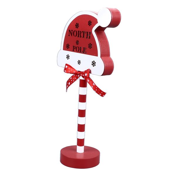 LED Santa Stop Here Tree Topper for Christmas Decorations