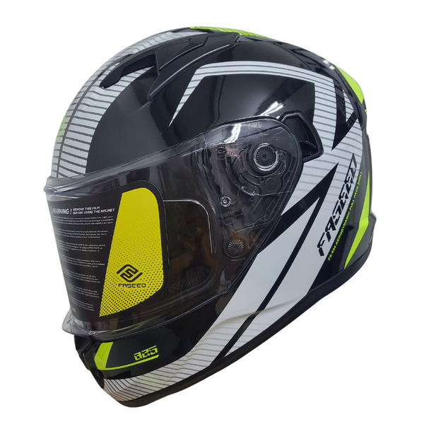 825 Yellow/ White/ Black Helmet image