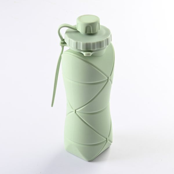 Food Grade Outdoor Sports 600ml Collapsible Water Bottle Water Cup