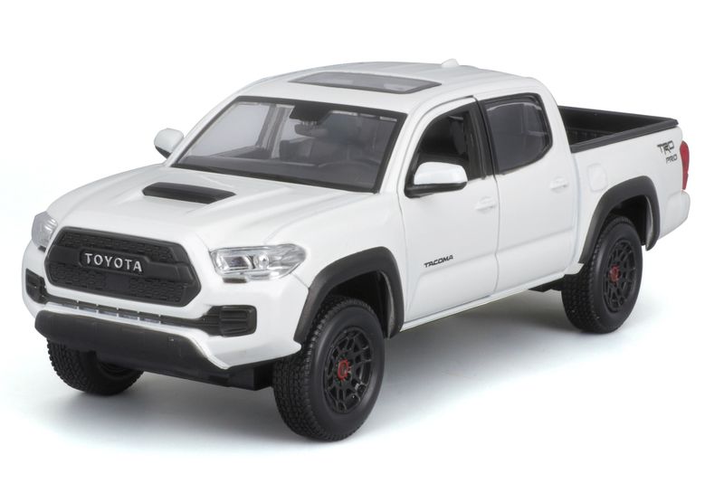 Maisto 1/27 Toyota Tacoma 2023 TRD Pro - White - 20cm Long