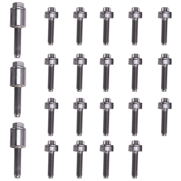 22Pcs/Set Aluminum Valve Cover Screw Set for E60 Compatible with Bmw