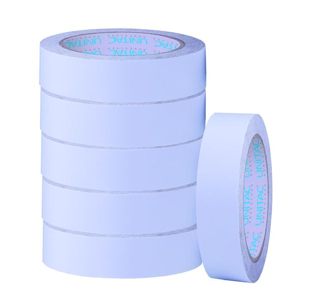 Unitac Large Core Double Sided Tissue Tape 12mm x 33m - Pack of 6