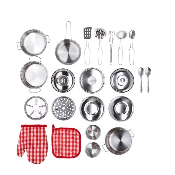 Happy Little Chef Metal Cooking Set - 23 Piece