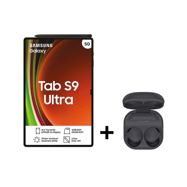 Samsung Galaxy Tab S9 Ultra 5G (X916) 14.6" 256GB Tablet + Buds2 Pro