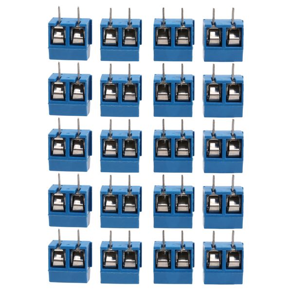 2-Pin Screw Terminal Block Connector 5.08Mm Pitch Compatible with Universal