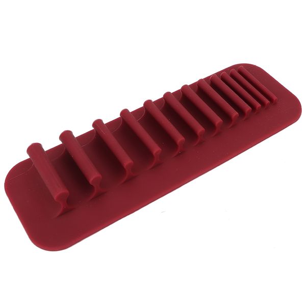 Silicone Wall Mounted Holder for Makeup Brushes and Toothbrushes