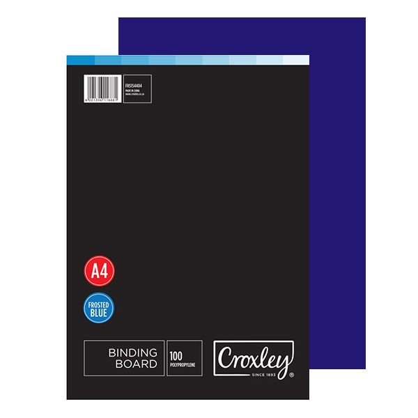 Croxley Frosted A4 Binding Covers - Blue (100 Pack)