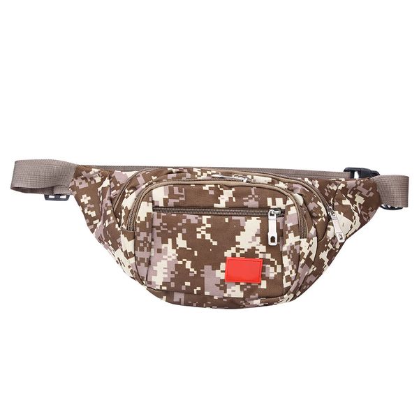 Flag Print Waterproof Outdoor Waist Bag