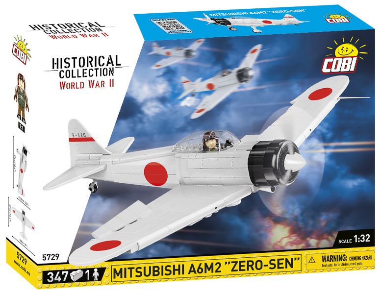 WWII Mitsubishi A6M2 - Zero-Sen Airplane Construction Model