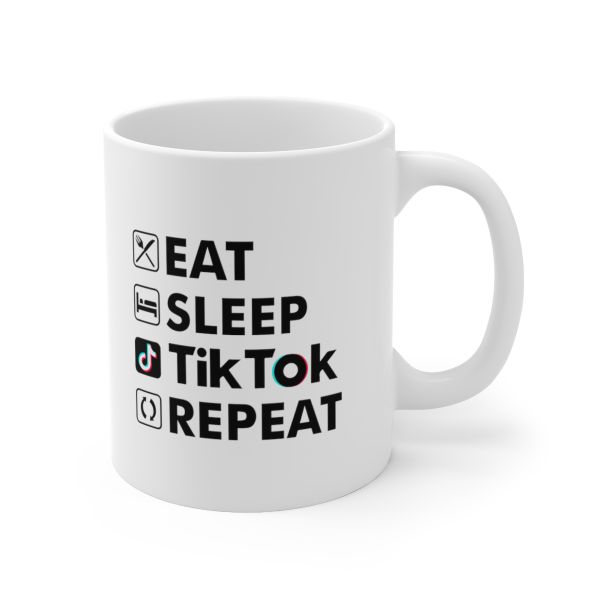Imaging Architects Eat Sleep Tik Tok Repeat Ceramic Mug 11oz