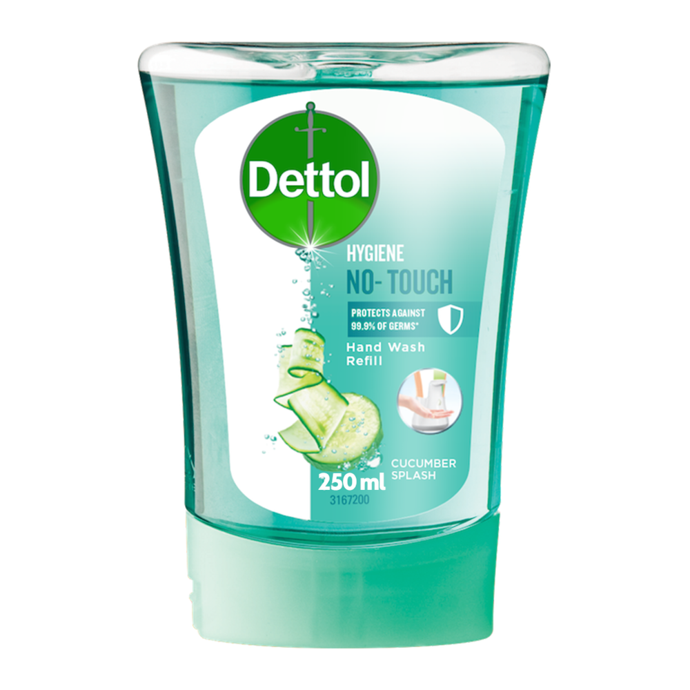 Dettol No Touch Hand Wash System Soap Dispenser Refill 250ml PLUS ONE MORE  Refil