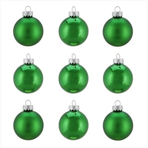 Christmas Tree Decoration Baubles Green - 12 Pics
