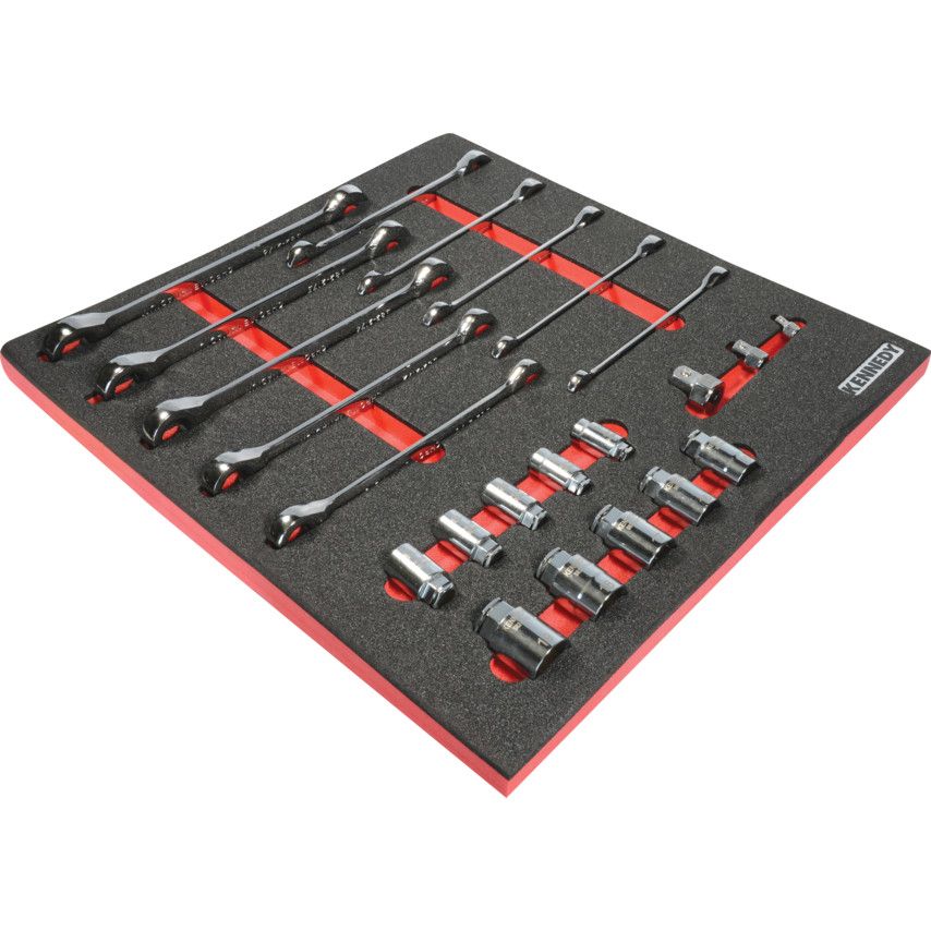 23pcs Ratchet Spanner &Socketsetwith Foam T0691 | Shop Today. Get it ...