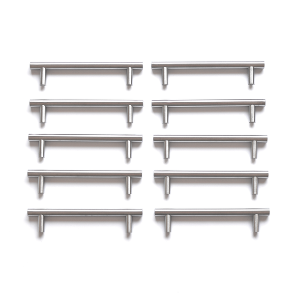 Project Solutions Bar Handle Hollow Stainless Steel 128mm Pack of 10