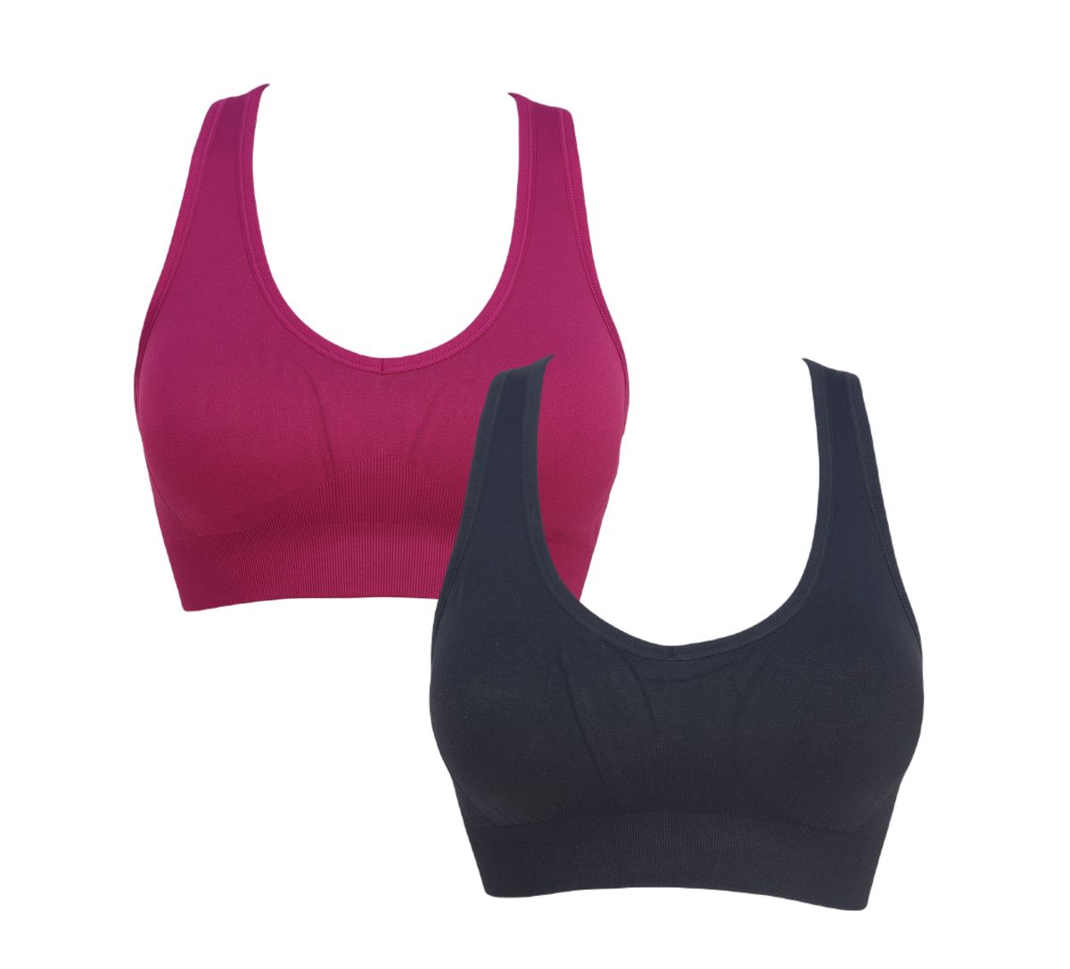 Women Seamless Racerback Sport Bra Medium Impact Support Yoga Gym Workout | Shop Today. Get it