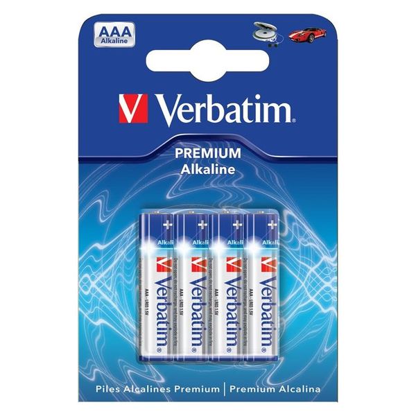 Verbatim - Alkaline AAA Battery M49920 (Pack 4)