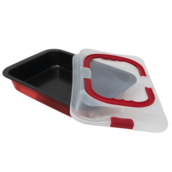 Berlinger Haus 36cm Non-Stick Oblong Roaster Pan - Burgundy