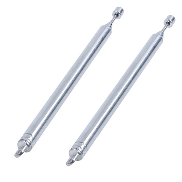 2 Pcs 7 Section Am Radio Fm Tv Expansion Antenna Aerial 66Cm Long