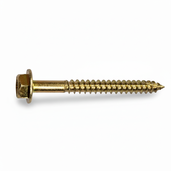 Fascor Hexagonal Screw T17 12mm x 28mm for Construction - 40 Pieces