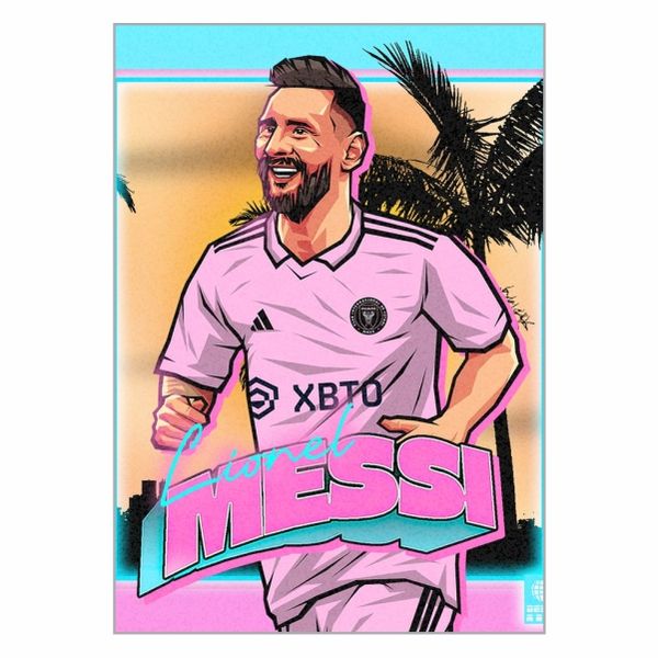 Lionel Messi Miami Poster - A1