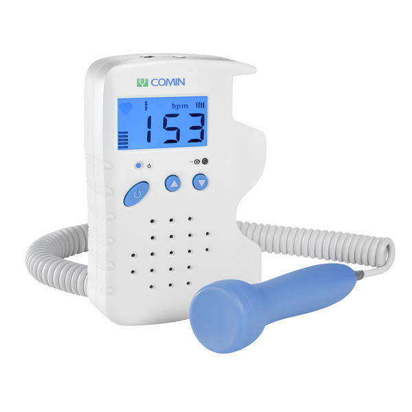 Fetal Doppler Heartbeat Monitor - 2/2.5/3MHz - Portable with LCD Display