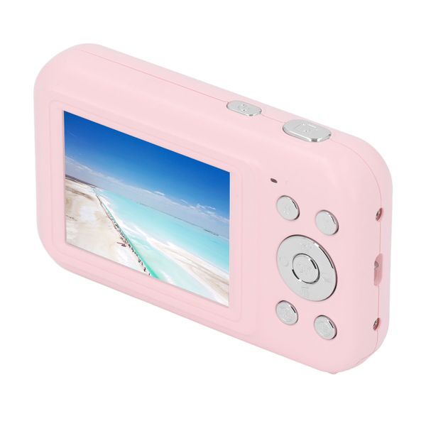 44MP 2.5K Digital Camera, 2.4" IPS, 16X Zoom, For Teens Students, Pink