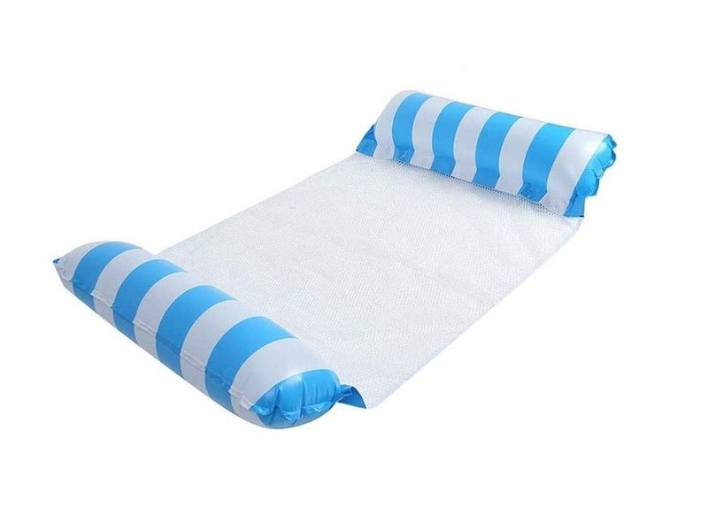 Swimming Pool Inflatable Hammock Lounger - Blue