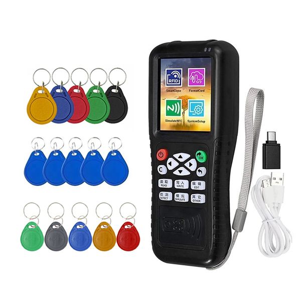 X100 Rfid Nfc Smart Card Reader Writer+5 X Uid/Cuid/T557 Keychain