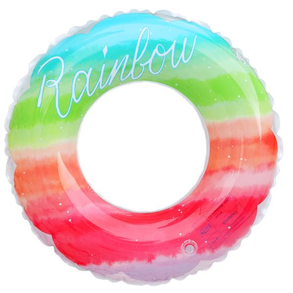 Olive Tree-Inflatable Swim Ring Tube Water Floaty Rainbow Party Toy