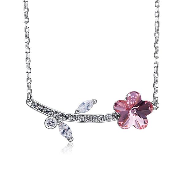 Crystalli Flower Thorn Necklace