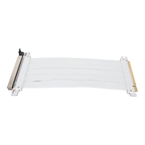 PCIe 4.0 x16 Riser Cable 180 Flexible White 60cm