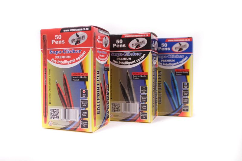 statesman Supa Click Pens pens , blue, red ,black