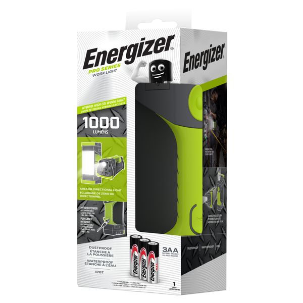 Energizer Pro Series Hybrid Work Light incl. 3x AA Batteries