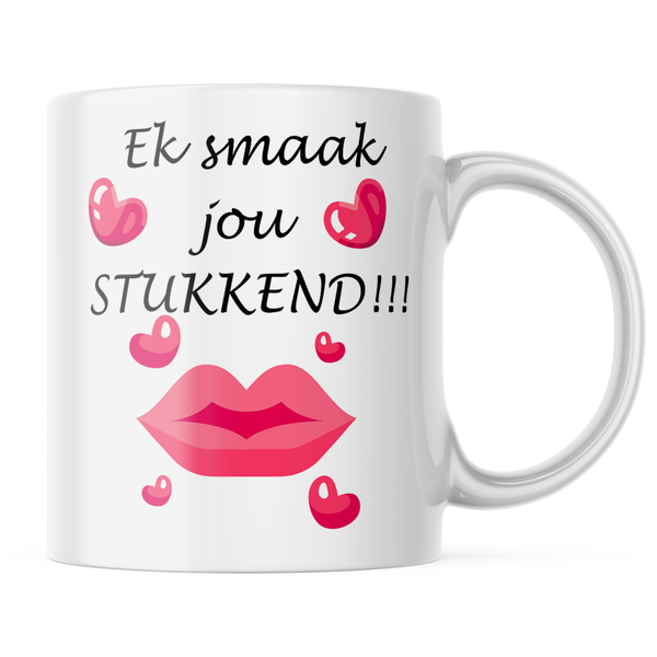 Ceramic Smaak jou stukkend Mug - White - 11 OZ
