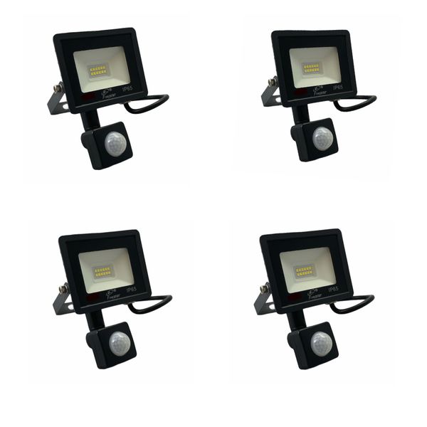 4 Pack - 20w LED Motion Sensor Floodlight