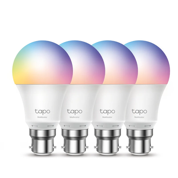 Tapo L530B(4-Pack) 9W Smart Wi-Fi Light Bulb, Multicolor, A60, B15