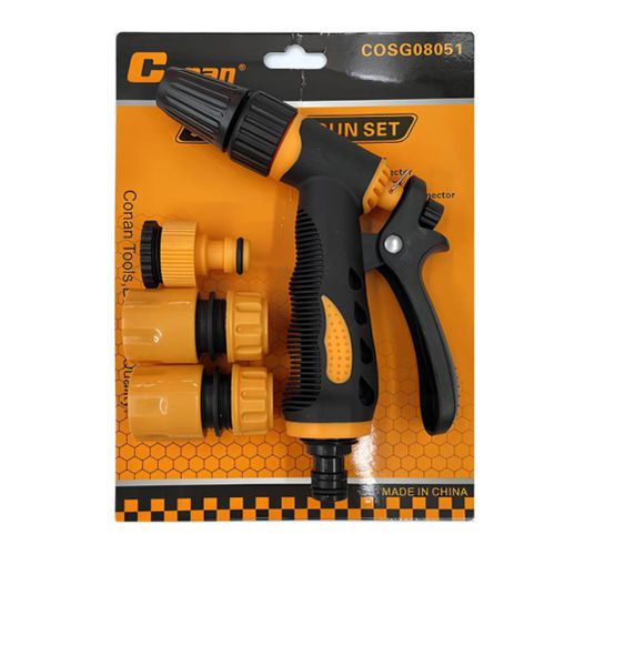 Conan Garden Hose Sprayer Nozzle Kit for Car Washing and Gardening