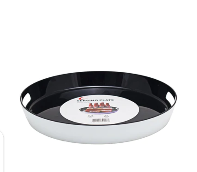 Round Serving Tray With Handle