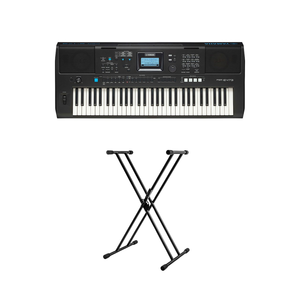 Yamaha PSRE-473 Portable Digital Keyboard + FREE Keyboard Stand