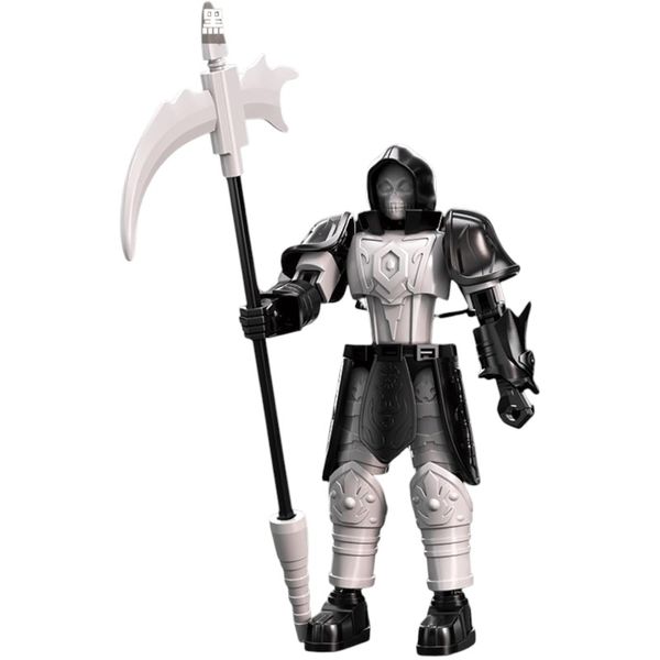 Multi-Joint Armored Reaper Action Figure - Black and White